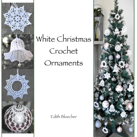 White Christmas Crochet Ornaments - 217