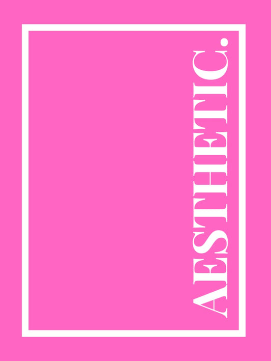 Aesthetic: A Decorative Pink Coffee Table Book | Perfect for Stacking and Styling for Show Home Staging | Text on Spine - 7466