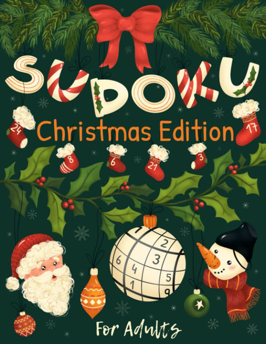 Sudoku Christmas Edition: Christmas Activity Book with 240 Sudoku Puzzles for Adults - 9330