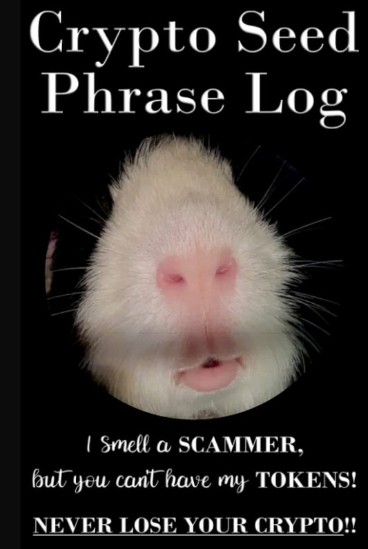 Cute Dual-Use Crypto Seed Phrase & Internet Password Logbook: An Essential Ledger - Compatible with Terzor, Nano, Metamask & All Major Hardware & ... Internet Address & Password Storage)