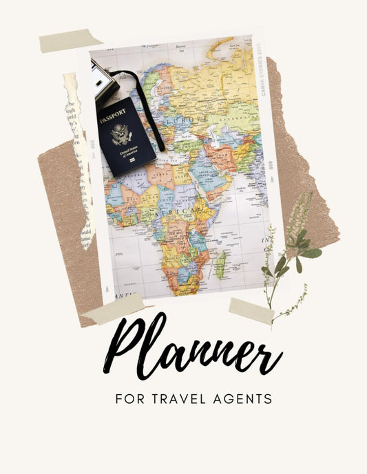 Travel Agent Planner: 2 year planner for Travel Agents to record, keep truck, and easy booking - 6555