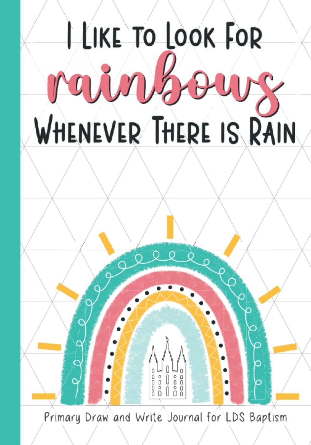 LDS Baptism Journal: Sketch Journal for LDS Girls - 6714