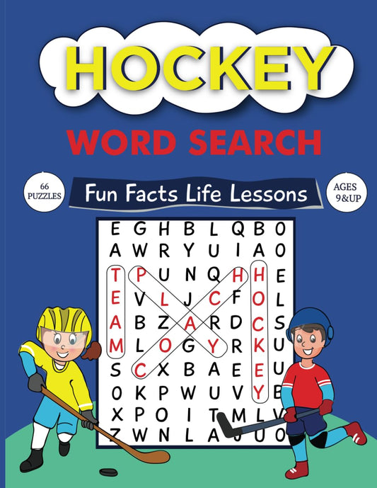 Hockey Word Search Book:: Fun Puzzle Activities for Kids 9 and Up to Learn Facts and Trivia About the Sport, To Improve Spelling and Vocabulary A Search and Find With Answer Key