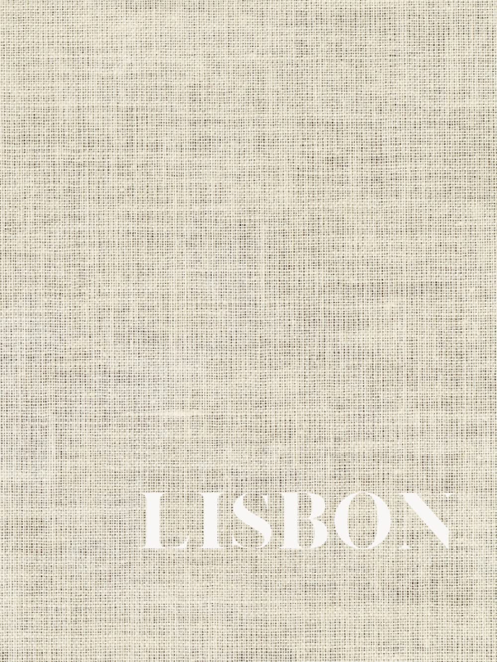 Lisbon: Decorative Book │ Perfect for Stacking on Coffee Tables & Bookshelves │Linen No.1 - 1320