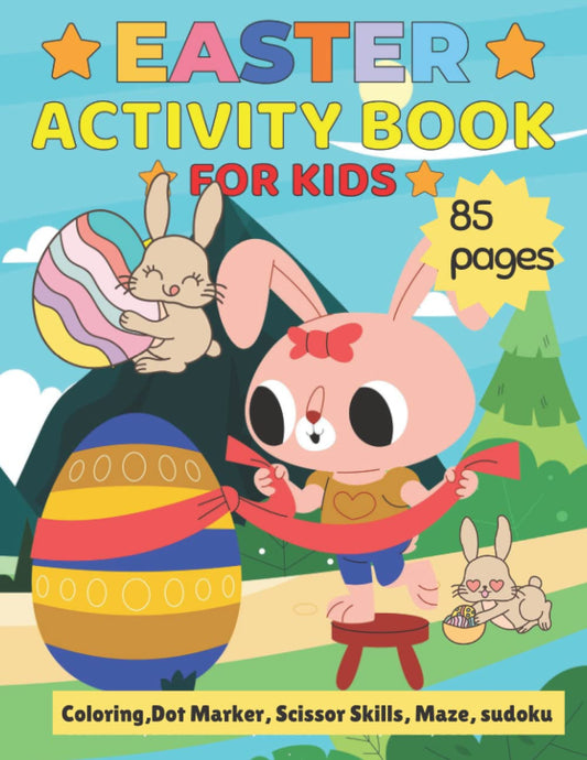 Easter Activity Book for Kids: This unique Easter Activity Book is a fun way to introduce the Easter Activity to your young learner. 85 Easter Activity Book Page for kids.