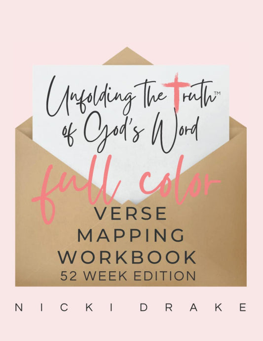 Verse Mapping Workbook: 52 weeks of Unfolding the Truth of God's Word: Full Color Edition with Gray Grid Dot Pages - 3922