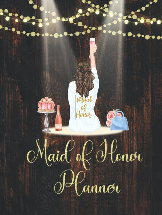 Maid Of Honor Planner: Wedding Duties Checklist Organizer with Floral Interior for Maid or Matron Of Honour | Bachelorette Party and Bridal Shower Planning | Proposal Gifts From The Bride - 5430