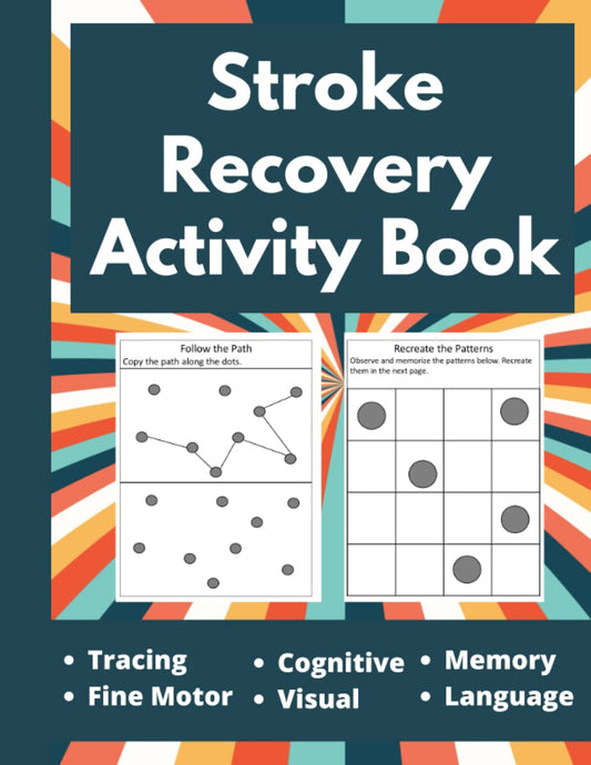 Stroke Recovery Activity Book - Puzzles Workbook for Traumatic Brain Injury & Aphasia Rehabilitation - Large Print (Stroke Recovery Activity Books) - 9739