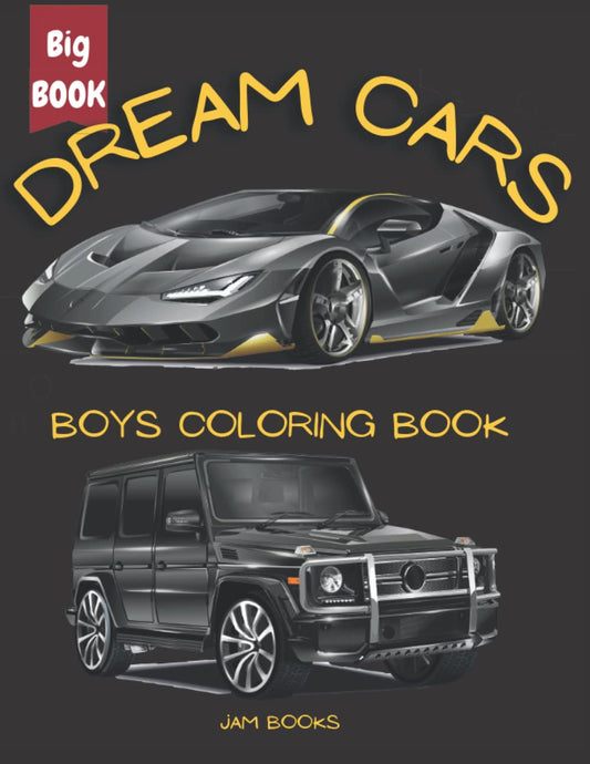 Dream Super Cars Coloring Book For Kids and Adults: Colouring book of sport and luxury cars for cars lovers - 3611