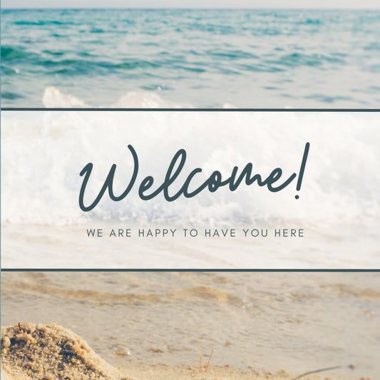 Guest Book For Vacation Home: Welcome! We Are Happy You Are Here! - 200 pages 8.5" x 8.5": Sign In Guest Book For Vacation Rentals, AirBnB, Bed & Breakfast, Beach House, Guest House & More - 8477