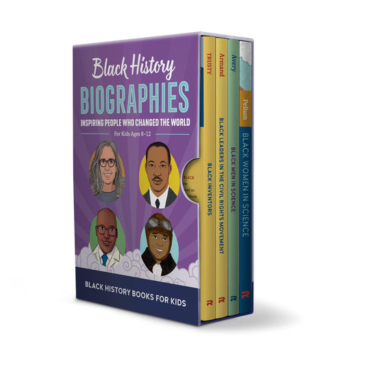 Black History Biographies 4 Book Box Set: Inspiring People Who Changed the World for Kids Ages 8-12 (Biographies for Kids) - 9188