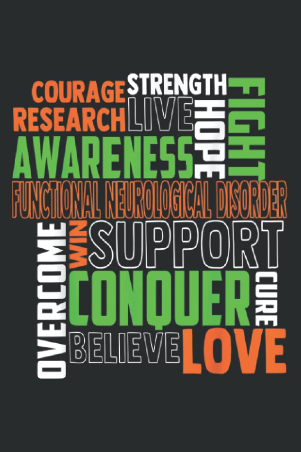 Functional Neurological Disorder Awareness FND Related Orang Art