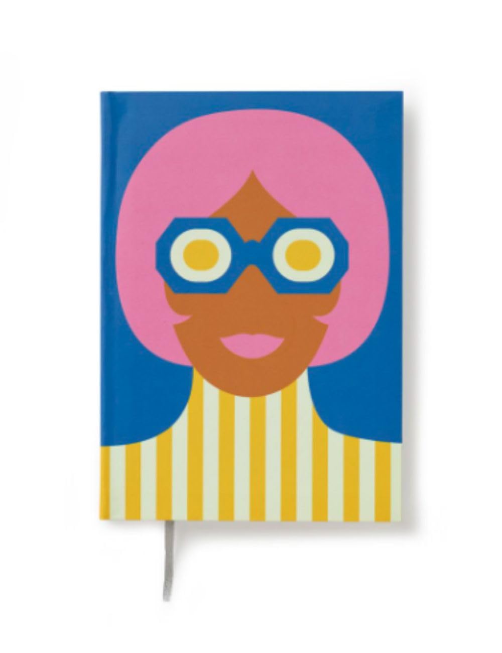 Olimpia Zagnoli Blue Midsized Blank Notebook