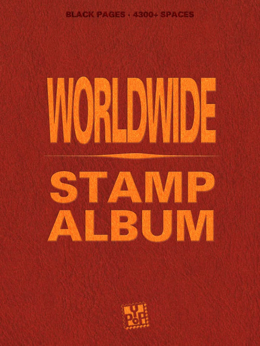 Worldwide Stamp Album: With beautiful aesthetic black pages and more than 4300 spaces to sort and display your philately collection. Ideal for beginner adult collectors and kids (Stamp Albums) - 5200