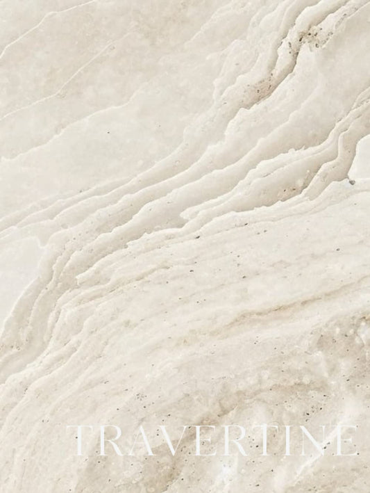 Travertine: Decorative Hardcover Coffee Table Styling Book (Earthy Tones) - 4492