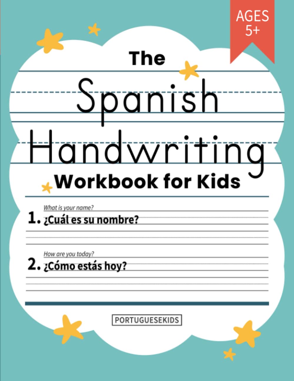 Spanish Handwriting Practice Book for Kids: Bilingual Language Learning and Writing Workbook for Kindergarten, 1st, 2nd, 3rd and 4th Grade | Trace ... in Spanish (Learning Spanish Workbooks) - 5677