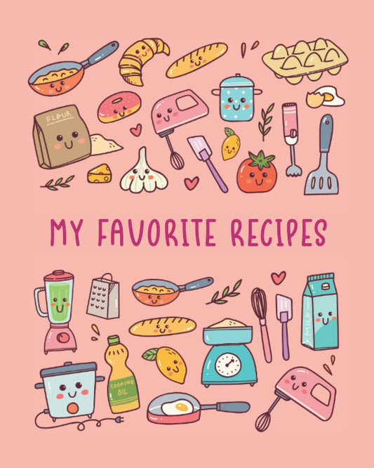 Blank Recipe Journal for Kid: A Kids Blank Recipe Book to Write in Favorite Recipes | Gifts for Cooking Lovers Kids - 3708