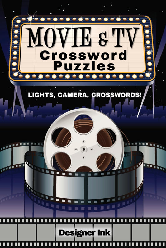 Movie and TV Crossword Puzzles: Hollywood, Actors, Shows, & Series. Trivia, Facts, and Fun Activity. - 8173