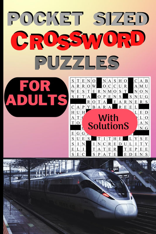 Pocket Sized Crossword Puzzles For Adults: Easy Crossword Puzzle Books For Adults | For Seniors | Travel Size Crossword Puzzle Books for Adults | With Complete Solutions. - 7958