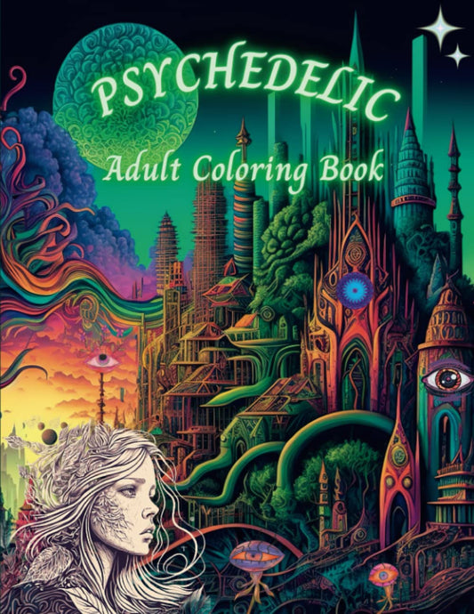 Psychedelic Adult Coloring Book: Trippy Pages of Ego Dissolution, Mindfulness and Altered States of Consciousness