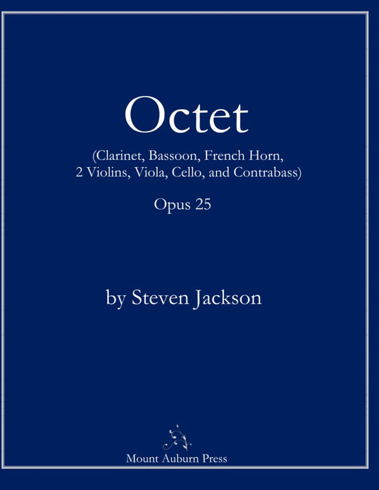 Octet, Opus 25: (for Clarinet, Bassoon, French Horn, 2 Violins, Viola, Cello, and Contrabass) - 2476