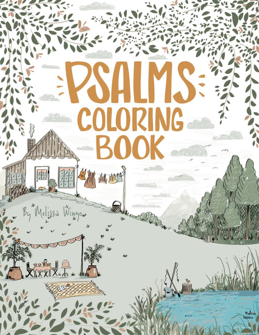 Psalms Coloring Book: Color the Psalms Adult Coloring Book Favorite Bible Psalms for Adults and Teens - 4534