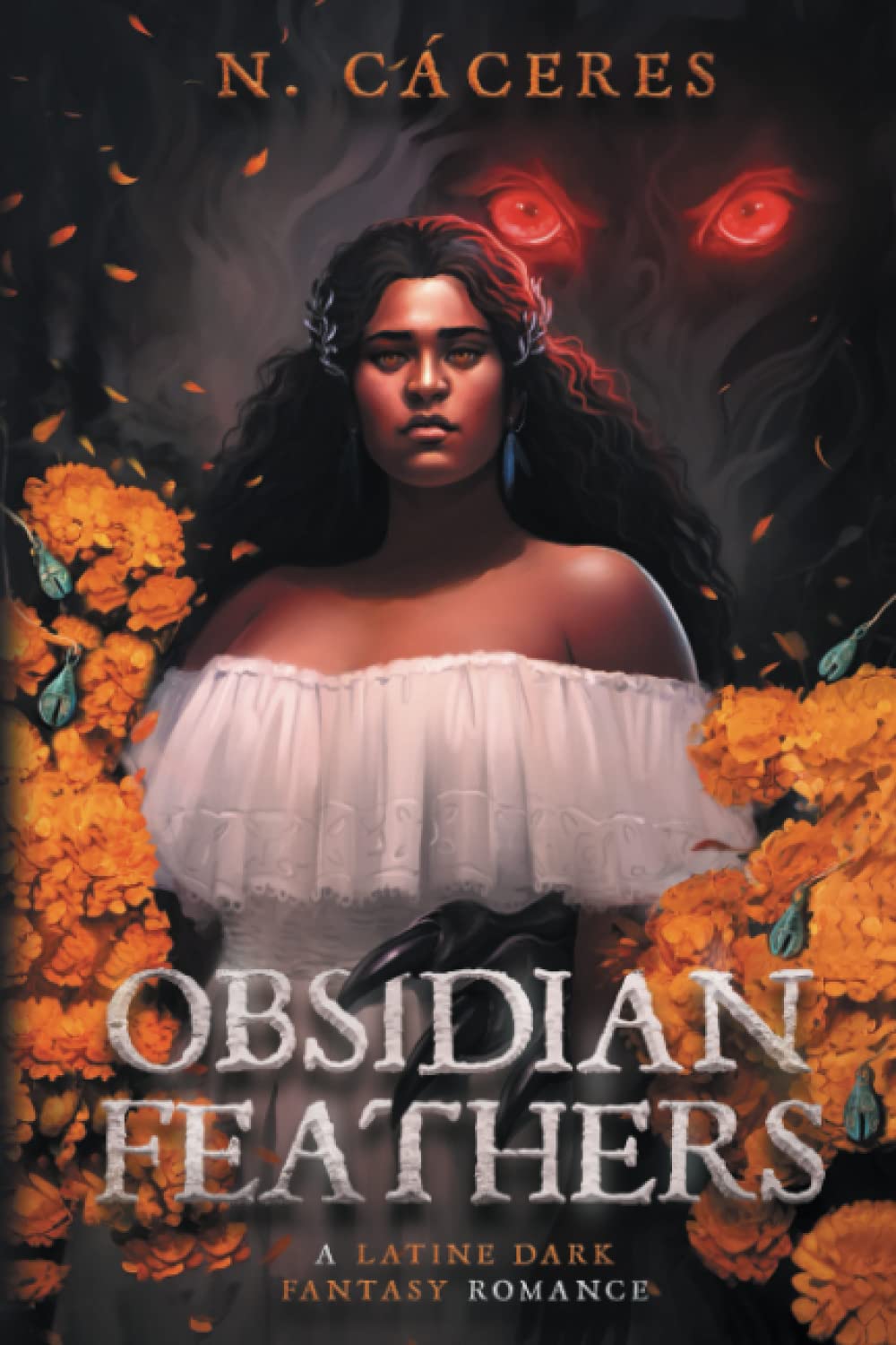 Obsidian Feathers: A Latine Dark Fantasy Romance (Fire on the Horizon)