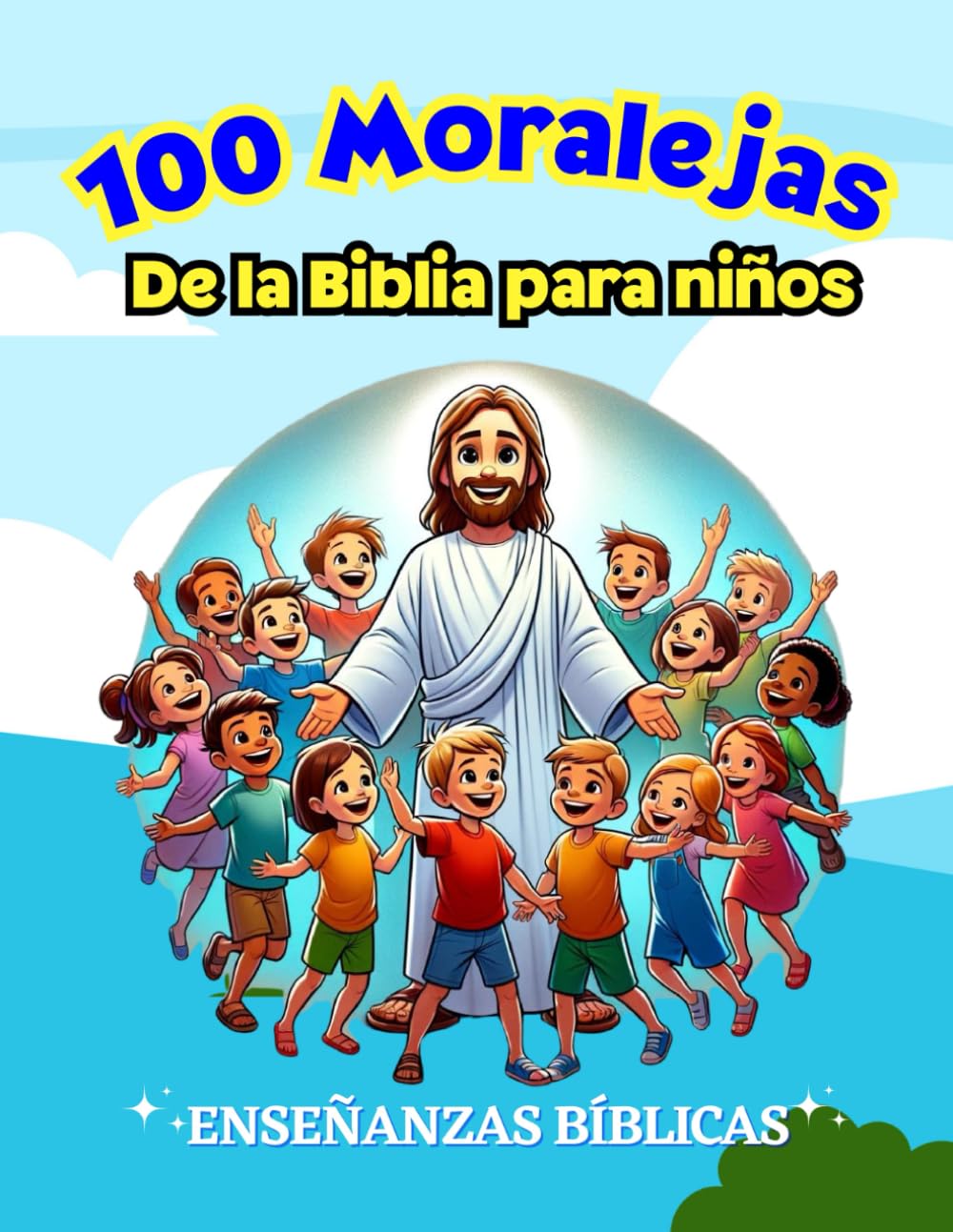 100 Moralejas de la Biblia para Niños: Enseñanzas bíblicas fáciles y divertidas con ilustraciones para niños en español (Libros Bíblicos para niños en español) (Spanish Edition) - 2916