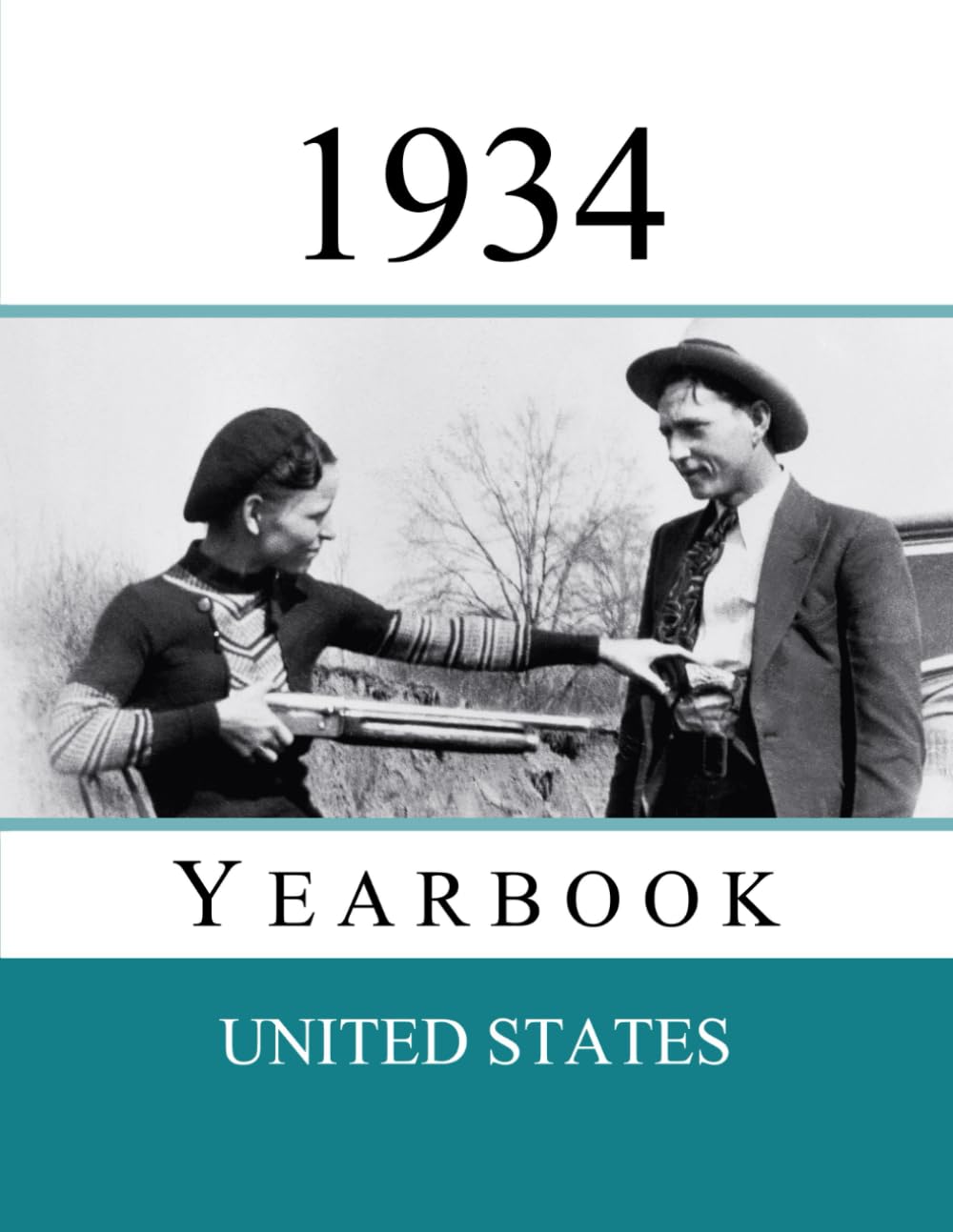 1934 US Yearbook: Original book full of facts and figures from 1934 - Unique birthday gift / present idea. - 1923