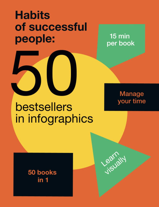 Habits of Successful People: 50 Bestsellers in Infographics. 50 Top-rated Self-Development Books on Success and Healthy Habits in One (50 Best Books ... in Infographics. Self-Help Books 50 in 1) - 9253