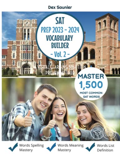 SAT Prep 2023 - 2024 Vocabulary Builder - Vol. 2: Master The Most Common SAT Vocabulary Through Visual Learning - 1693