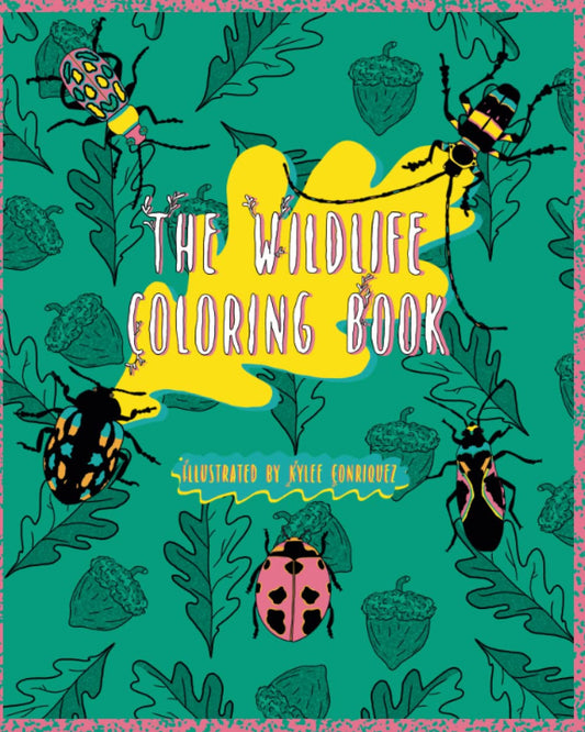 The Wildlife Coloring Book: 25 beautiful hand drawn plant and wildlife illustrations coloring book - 3981