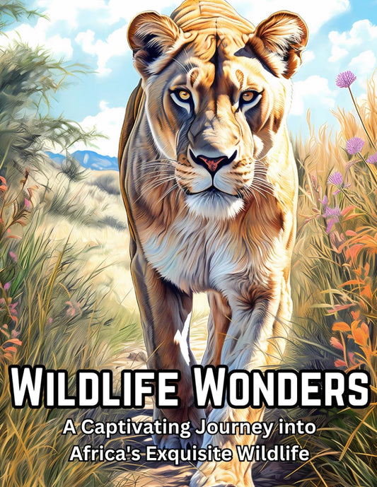 Wildlife Wonders: A Captivating Journey into Africa's Exquisite Wildlife - Coloring Book for Children, Teens, and Adults (Wildlife Wonders Coloring Books) - 7119