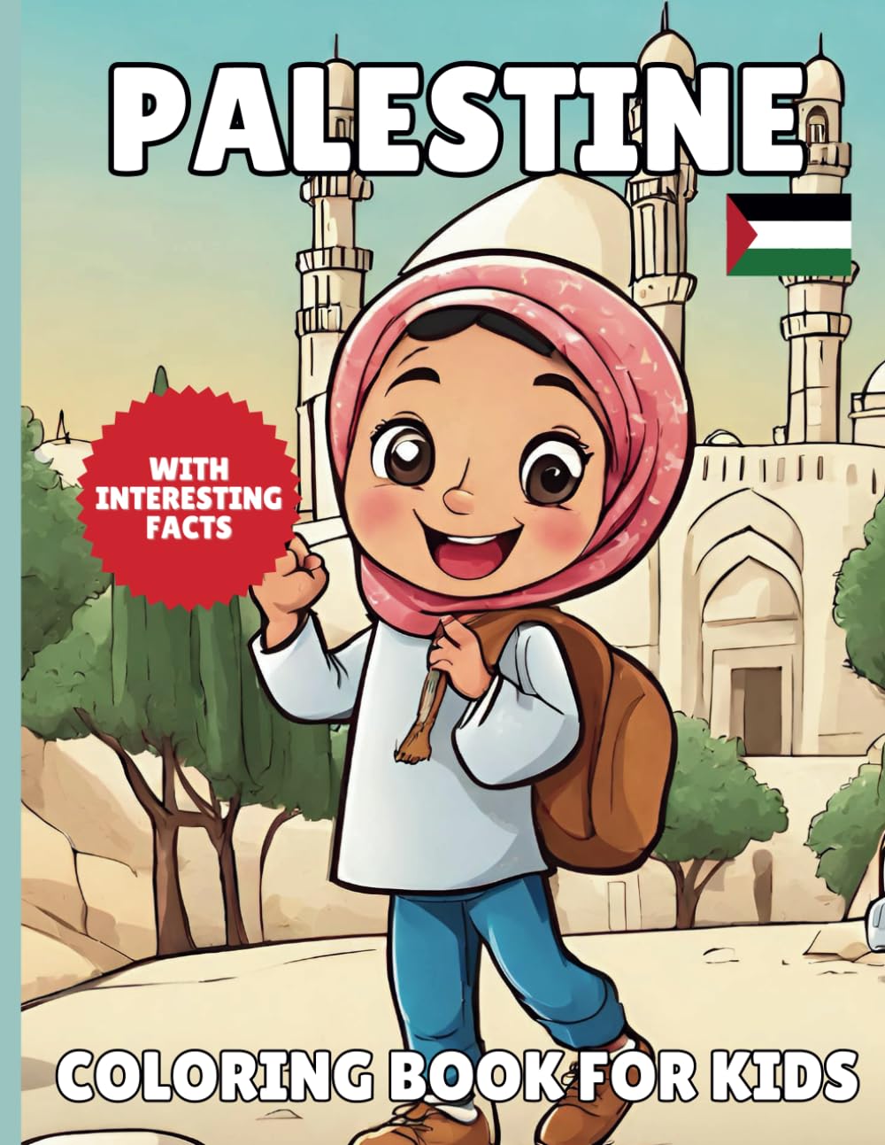 Palestine Coloring Book For Kids: With Interesting Facts - 9992