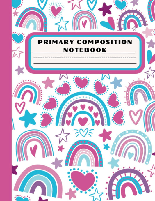 Primary Composition Notebook k-2: Primary Story Journal Composition Book, Primary Journal Grades K-2, Primary Composition Notebook K-2 With Picture ... Draw and Write Journal for Kids K-2 & Girls - 7705