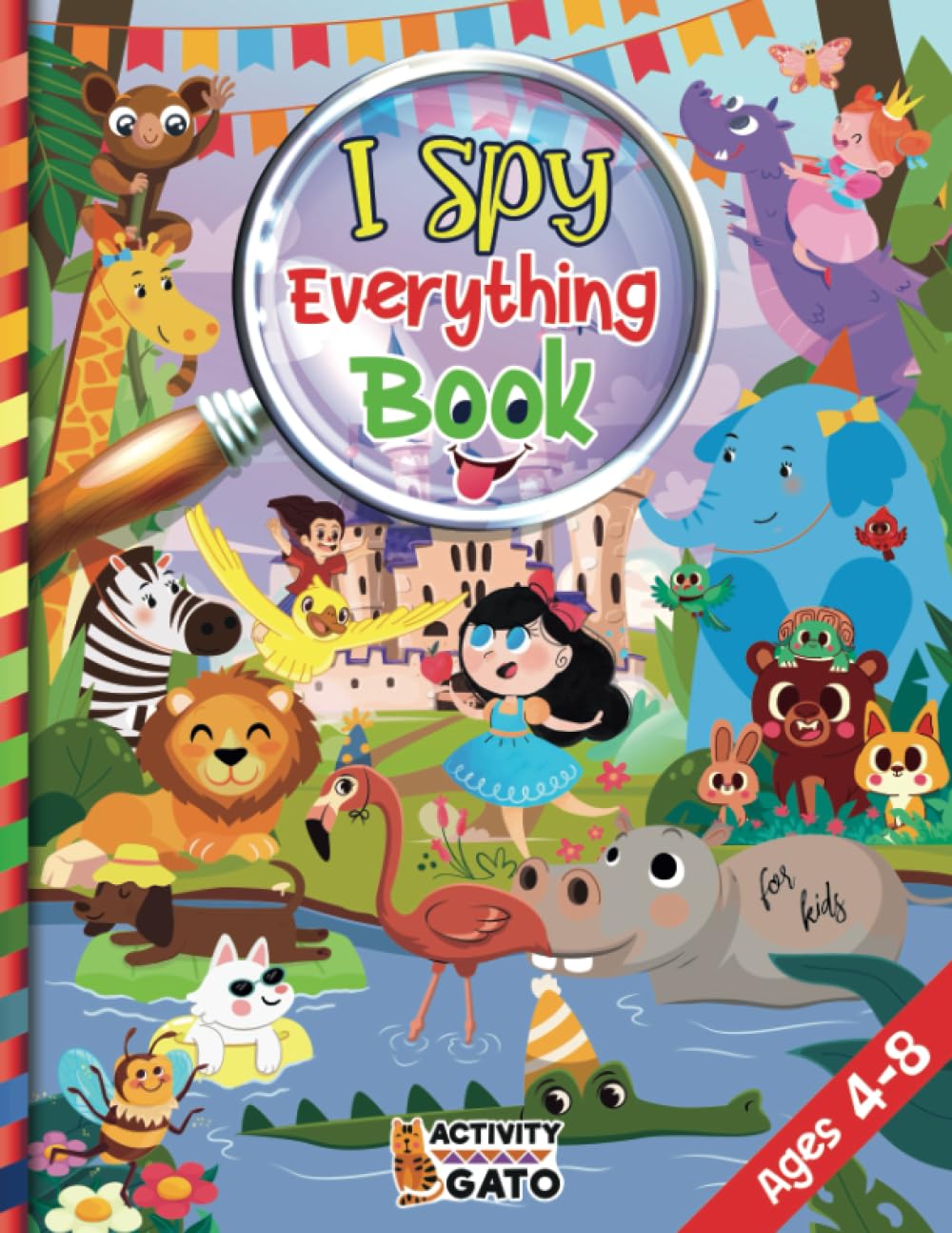 I Spy Everything for kids ages 4-8: Search and find Puzzles with fun Games and activities, seek Ocean Animals, Dinosaurs, Unicorn, Outer Space and ... (Search and Find Books for kids) - 8008