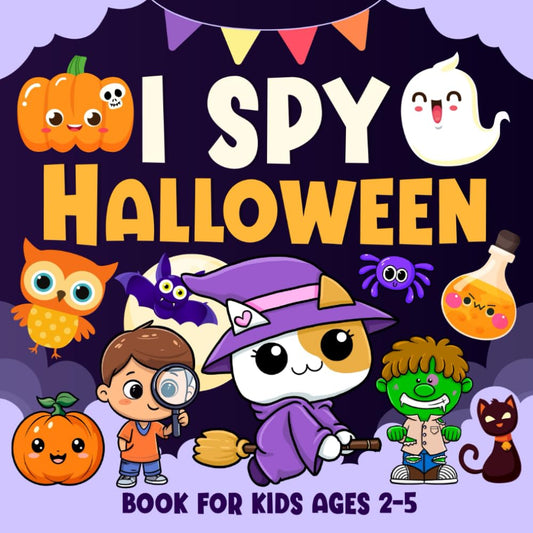 I spy Halloween Book For Kids Ages 2-5: Fun Halloween Picture Books For Kids, Interactive Guessing Games for Toddlers and Preschoolers, Halloween Gifts For Kids (I Spy Books for Kids) - 3745