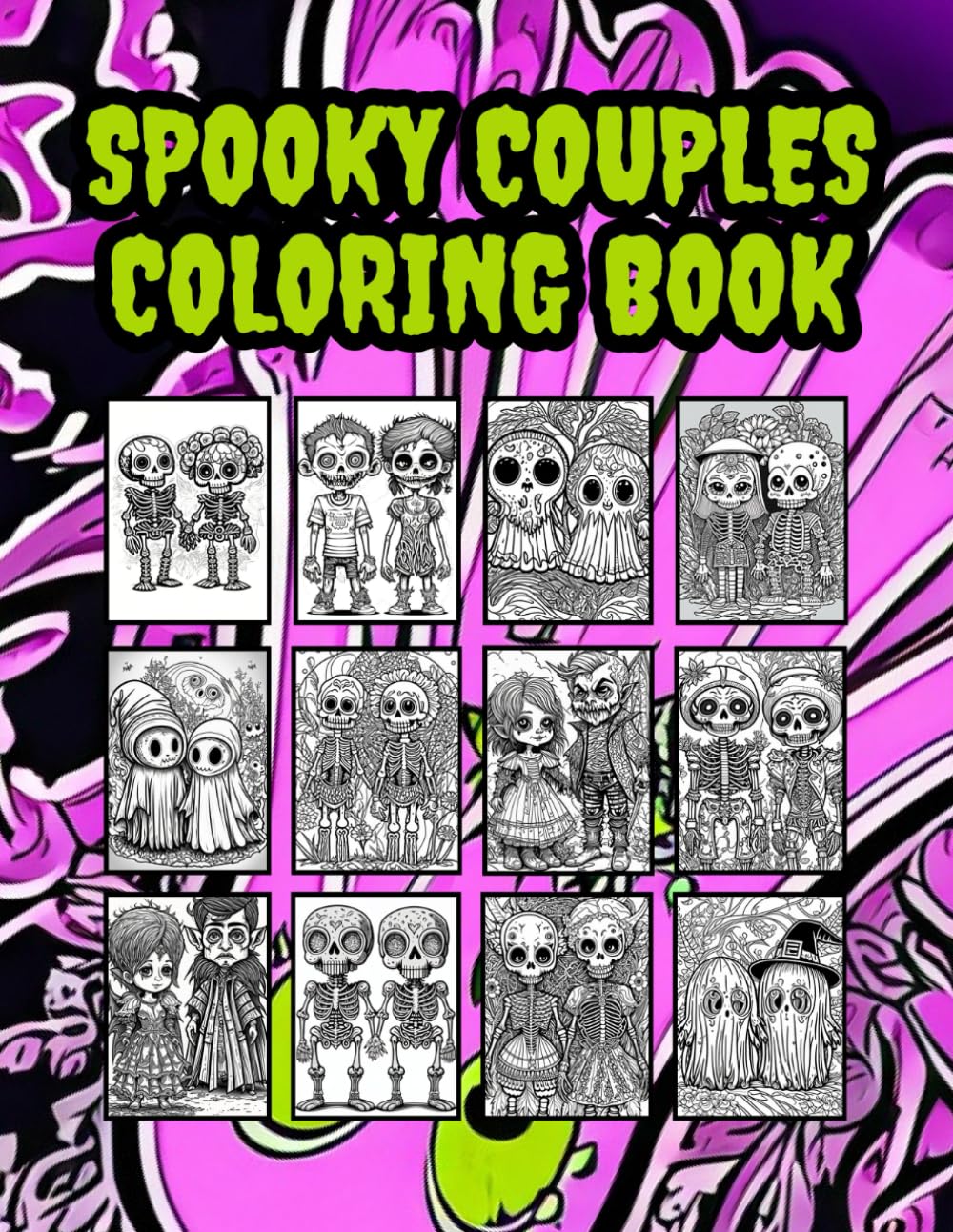 Spooky Couples: Coloring Book