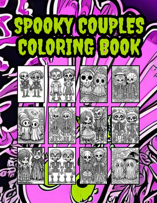 Spooky Couples: Coloring Book
