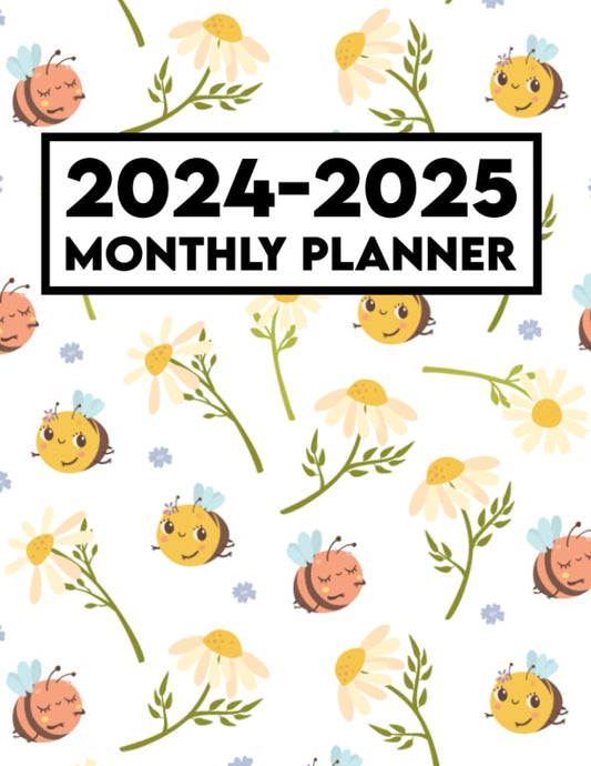 2024-2025 Monthly Planner: Elevate Your Journey with This 2-Year Bee-Themed Scheduler - 1118