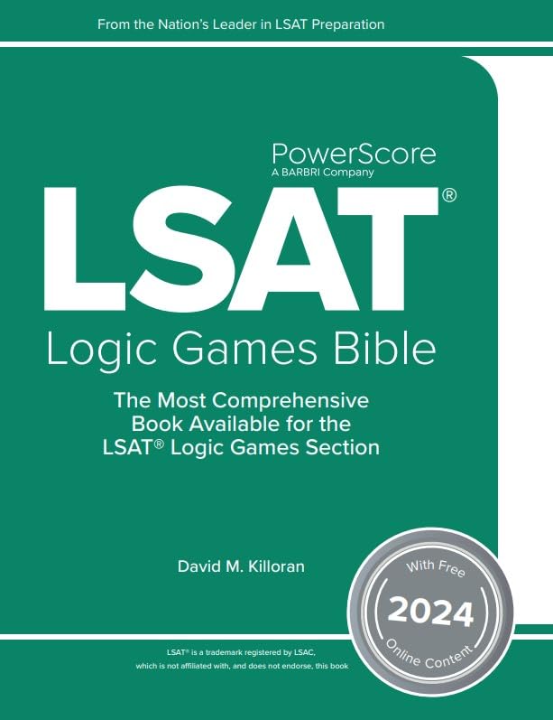 PowerScore LSAT Logic Games Bible 2024