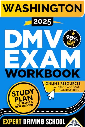 Washington DMV Exam Workbook: 400+ Practice Questions to Navigate Your DMV Exam With Confidence (DMV practice tests)