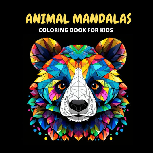 ANIMAL MANDALAS, coloring book for kids: 50 beautiful mandalas to relax your kids - 1902