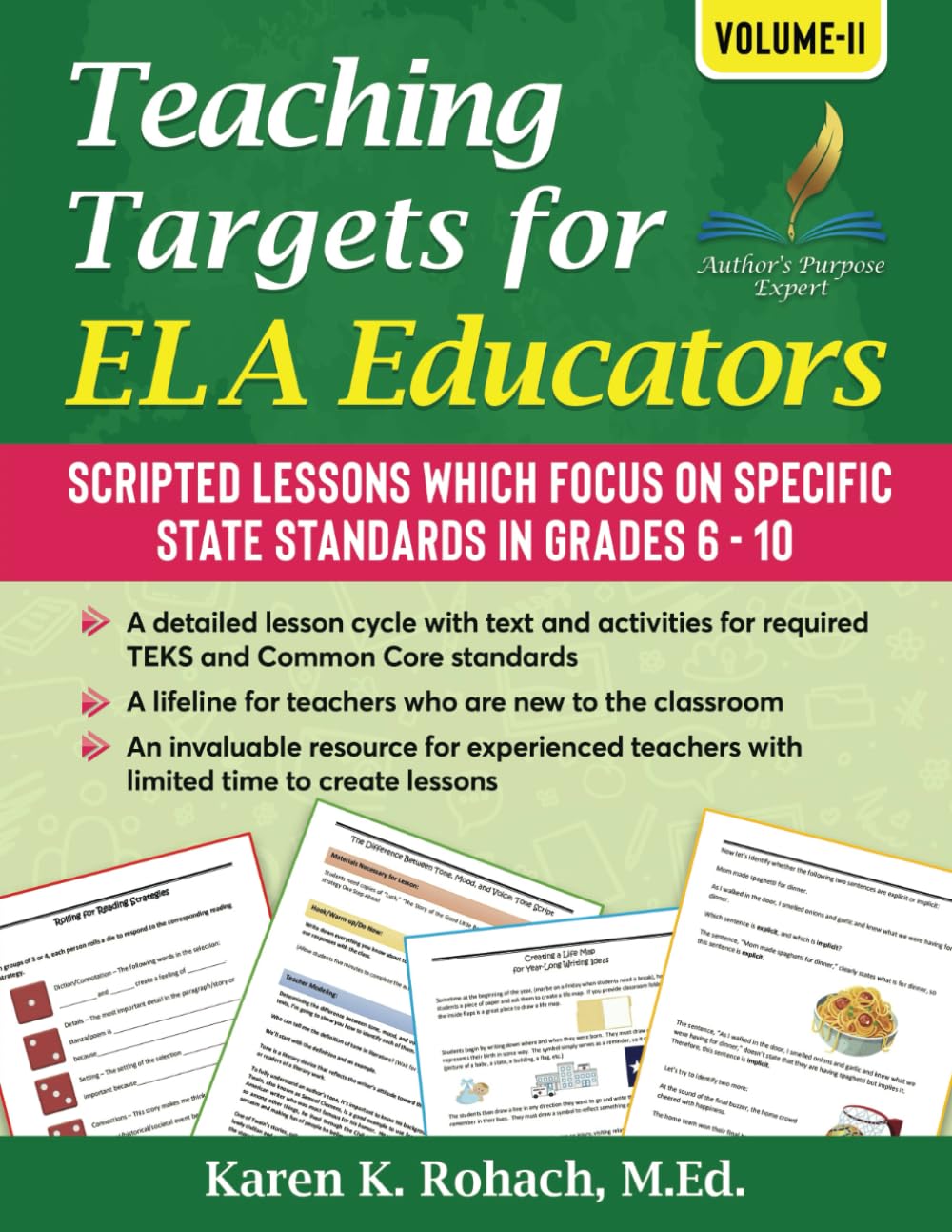 Teaching Targets for ELA Educators, Volume 2 (English Teacher Solutions for ELA Educators) - 4150