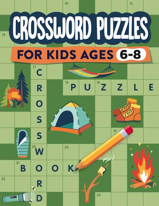 Crossword Puzzles for Kids Ages 6-8: A crosswords puzzle activity book for 1st grade and 2nd grade children - 7341