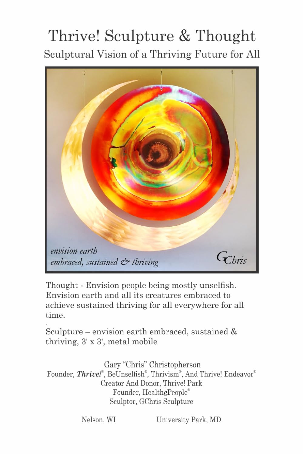 Thrive! Sculpture and Thought: Sculptural Vision of Thriving Future for All