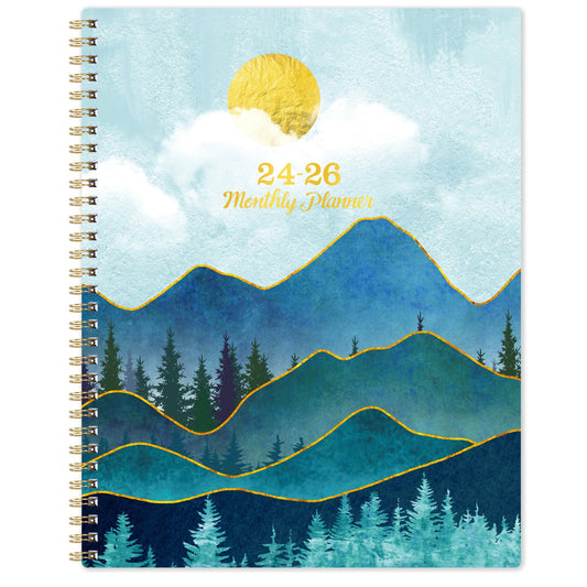 Vondafe 2024-2026 Monthly Planner - JUL. 2024 - JUN. 2026, Monthly Planner 2024-2026, 9"" × 11"", 2-Year Monthly Planner with Flexible Cover, Perfect for Life Organizing, Large, Green - 7671