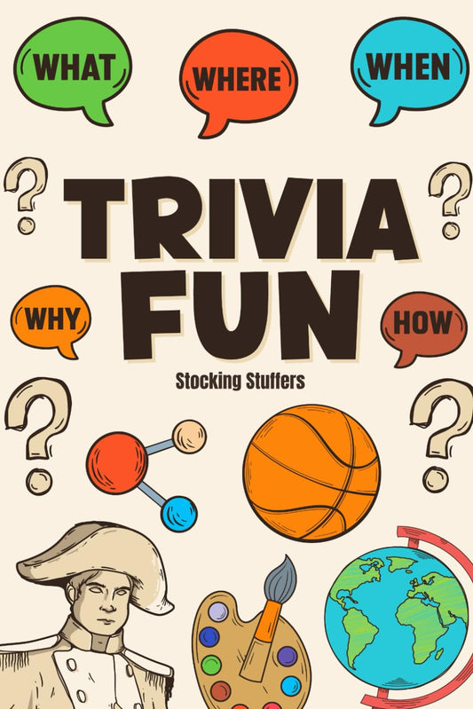 Stocking Stuffers : Trivia Fun: 580 Questions, Game Book for Kids, Teens, Adults: Perfect Christmas Stocking Stuffers for Teens, Gift Idea for Men and Women - 6898