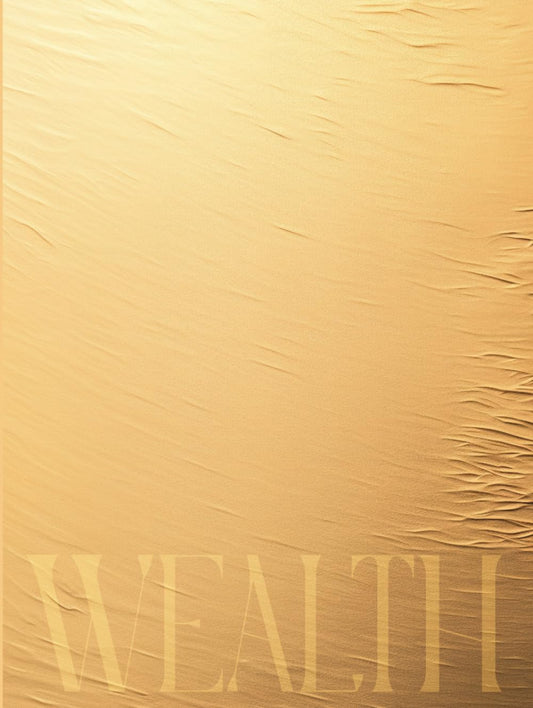 Gold Wealth Coffee Table Book: Worthy Of Abundance, Aesthetic Elegance and Beautiful Grandeur In An Oversized Decorative Piece For Your Living Room, 400 Numbered Dot Grid Pages - 9755