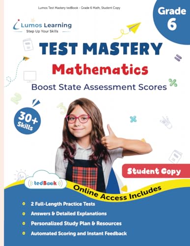 Lumos Test Mastery tedBook - Grade 6 Math, Student Copy - 1934